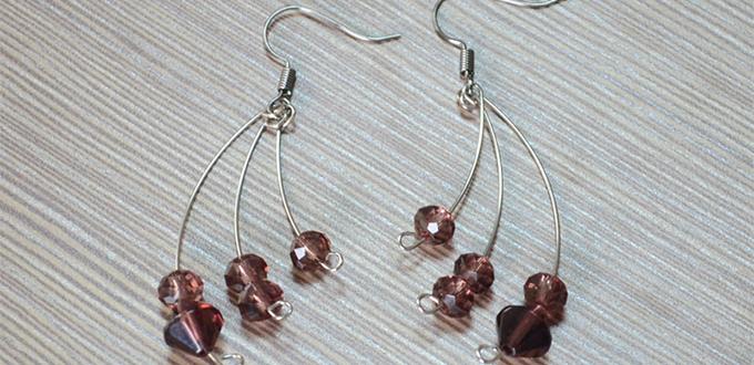 An Easy Instruction of Making Fashion Earrings with Memory Wire and Beads
