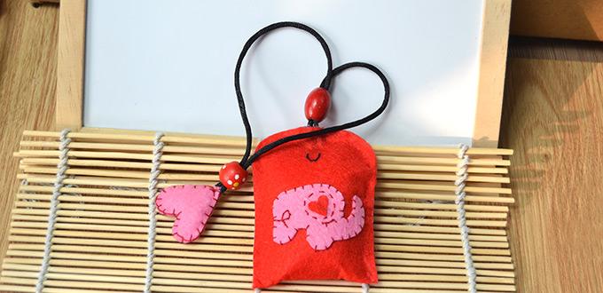 Cute Design for Making a Red Hanging Sachet Bag