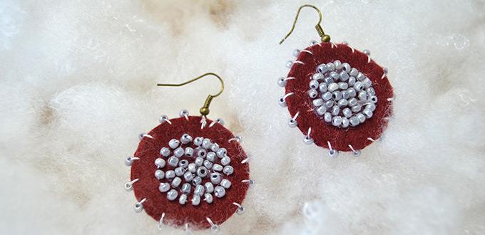 How to Make Dangle Earrings with Seed Beads in Ethnic Style