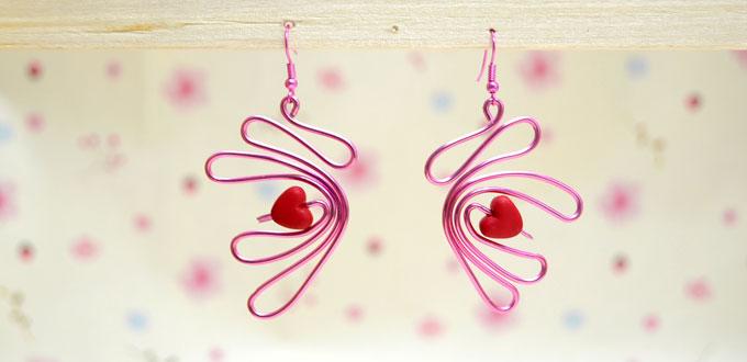 How to Make WigJig Swan Earrings Step by Step with Wire and Pliers Only