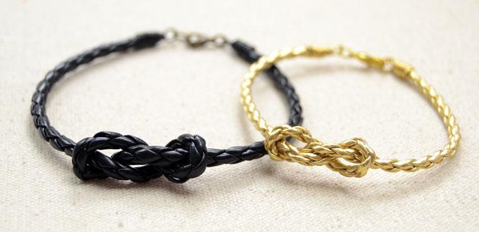 10-minute Tutorial on How to Tie an Upgraded Sailor Knot Leather Bracelet
