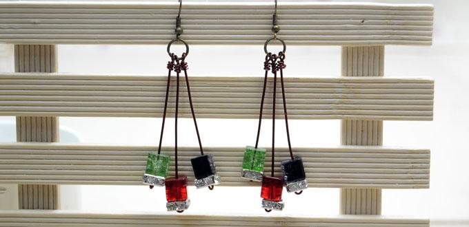 Easy Instructions on Making Dangle Earrings with Beads and Leftover Wire