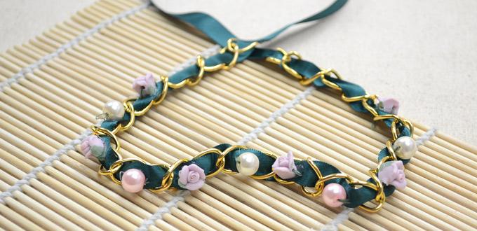 Valentine Day Gift Idea on Making a Multi Strand Bracelet with Pearls and Porcelain Flowers