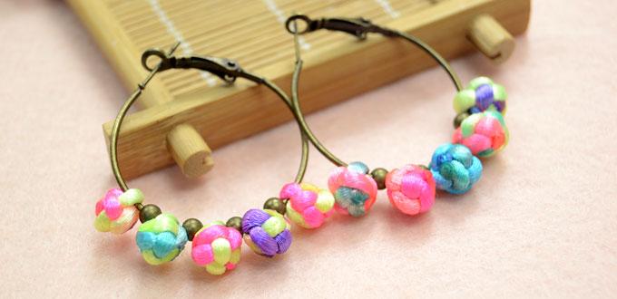Step-by-step Tutorial on Making Nice Chinese Button Knots Earrings