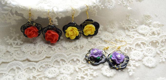 One Minute Craft Make Gorgeous Dangle Earrings With Polymer Clay