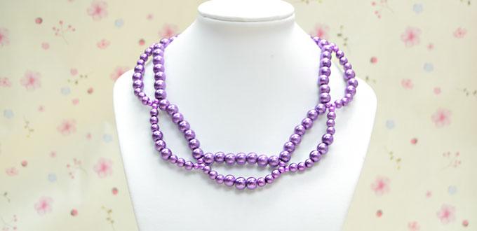 Easy Project on Making an Adorable Peter Pan Pearl Collar Necklace in 3 Steps