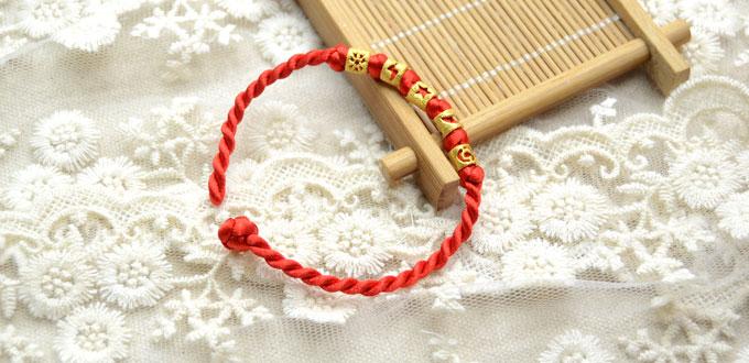 How to Make Lucky Bracelets for Women with Beads and 2mm Thread