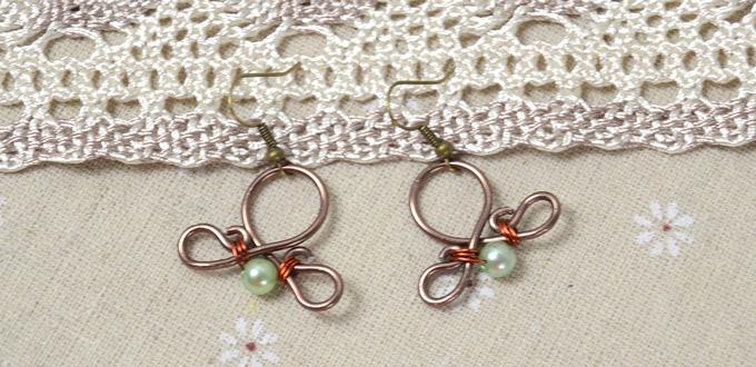 How to Make Beaded Earrings with Wire in Bowler Hat Pattern