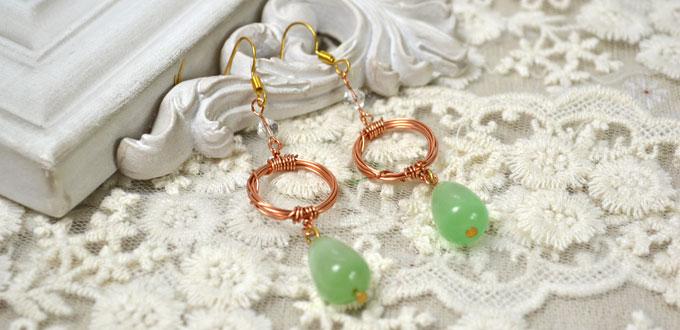 How to Make Simple Wire Wrapped Dangle Earrings