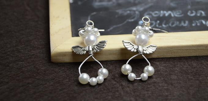 Quick Tutorial on How to Make Angel Earrings with Pearls and Wires