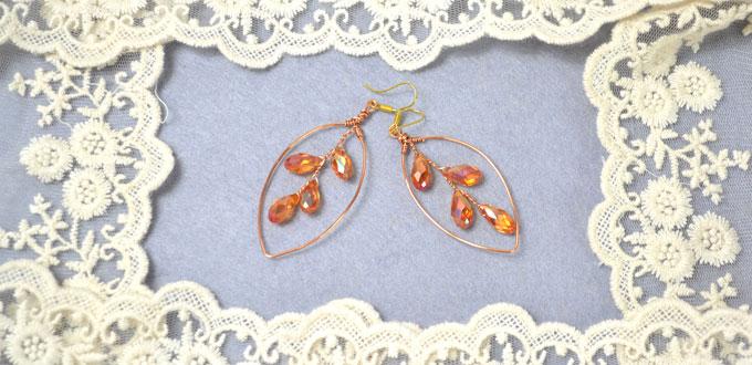 How to Make Russian Leaf Dangle Earrings with Beads and Wire