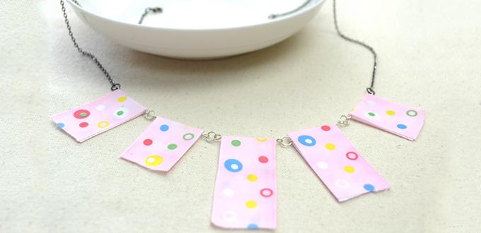 How to Make Cute Washi Tape Necklace for Kids