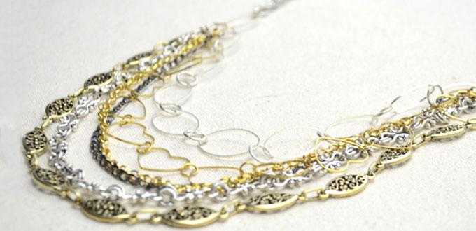 Cool Jewelry Idea on How to Make a Long Multi Strand Chain Necklace