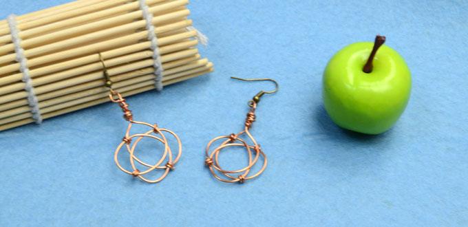 Inspired Jewelry Designs- Making Celtic Knot Earrings with Copper Wire for Women 