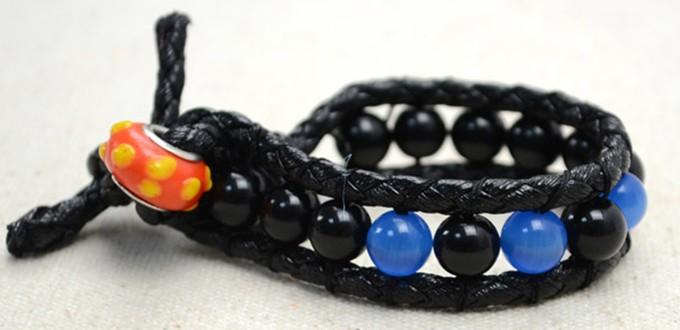 Cool Handmade Jewelry- Making a Leather Wrap Beaded Bracelet for Guys