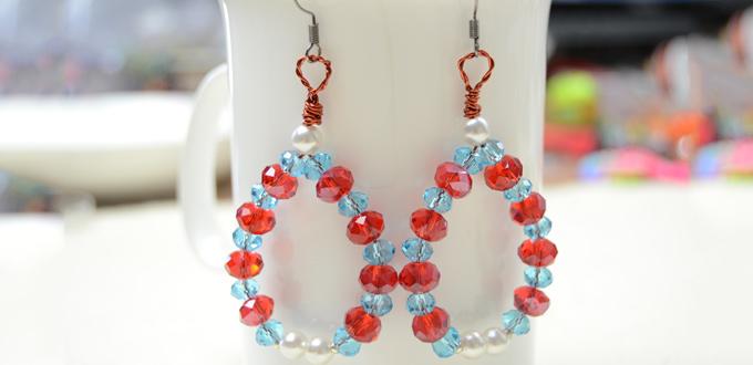 Easy Jewelry on Making Crystal and Pearl Drop Earrings for Hot Summer