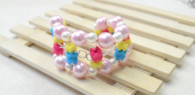 Sweet Jewelry DIY- Making an Easy Wide Beaded Bracelet for Summer