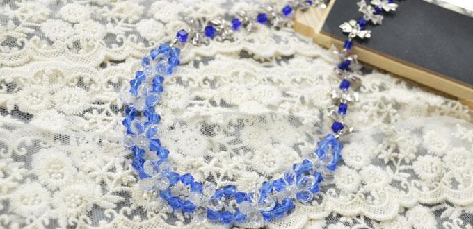 How to Make Sapphire Crystal Lotus Necklaces at Home