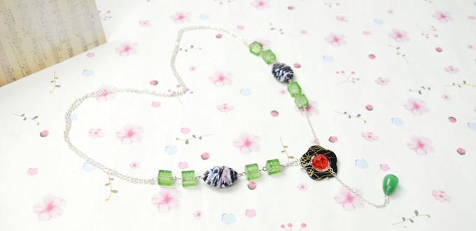 How to Make a Stunning Flower Lariat Necklace with Chain