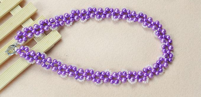 How to Make Your Own Beautiful Purple Bead Necklace