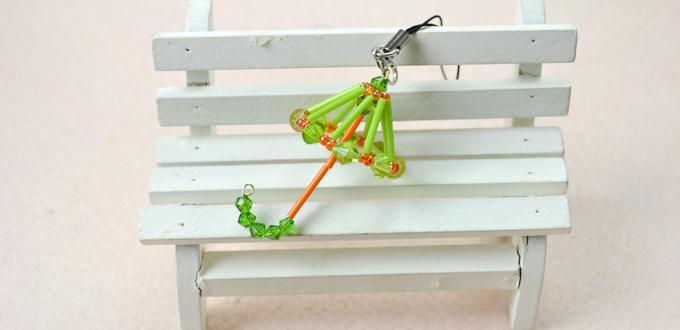 Cute DIY Craft on How to Make Beaded Umbrella Ornaments