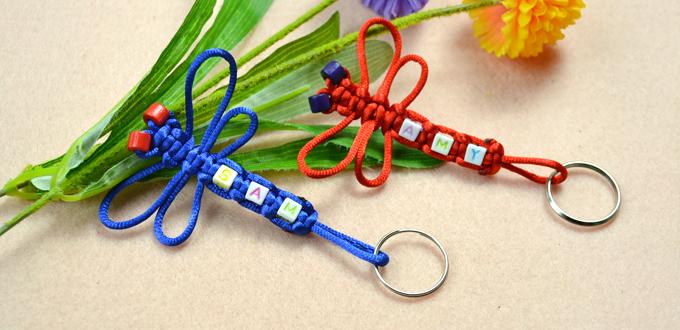 How to Make a Dragonfly Keychain with Nylon Thread for Couples