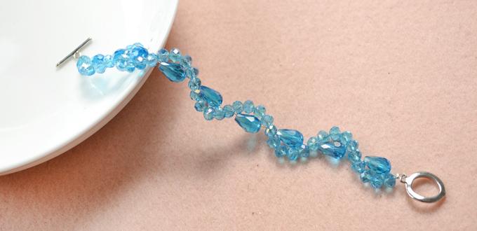 Simple Beaded Bracelet Patterns - How to Make a Crystal Beaded Bracelet with a Toggle Clasp