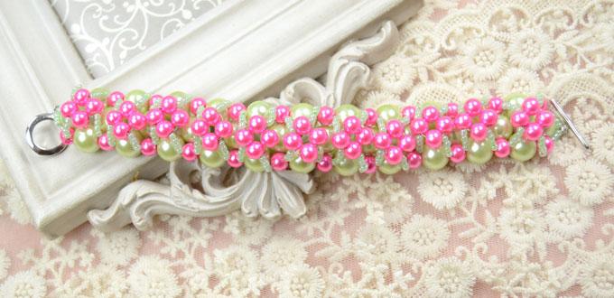 Free Pearl Bracelet Pattern-Make a Cluster Pearl Bracelet for Bridesmaids