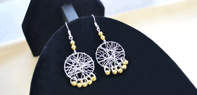 How to Make a Pair of Wire Wrapped Dream Catcher Earrings