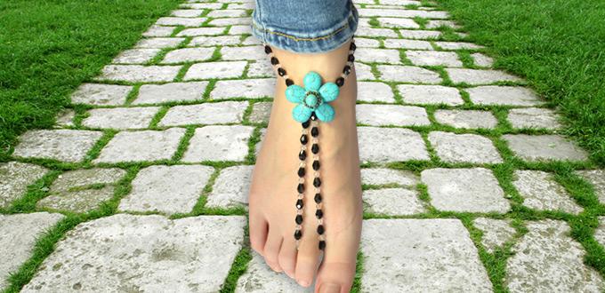 How to Make an Anklet with Beads and Elastic Fiber Wire