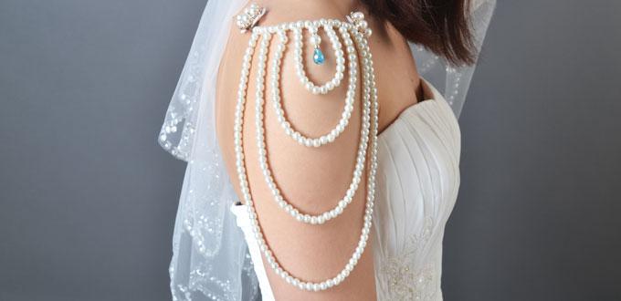 DIY Shoulder Jewelry-How to Make a Special Pearl Body Jewelry