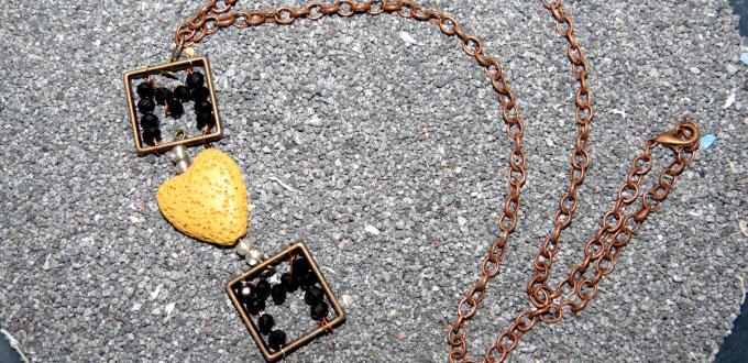 Bead and Chain Jewelry - How to DIY a I love MOM Necklace