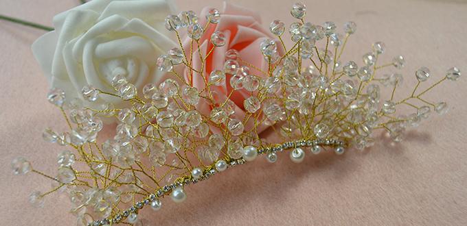 Bridal Headpiece Tutorial-How to Make a Beaded Wedding Hair Accessory for Bride 