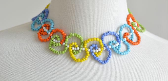 How do You Make a Colorful Statement Necklace with Loop Patterns