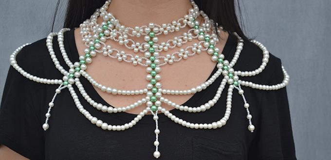 How to Make a Big Statement Beaded Necklace to Match Your Dress