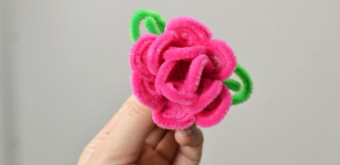 How to Make a Flower Hair Band with Chenille Stems