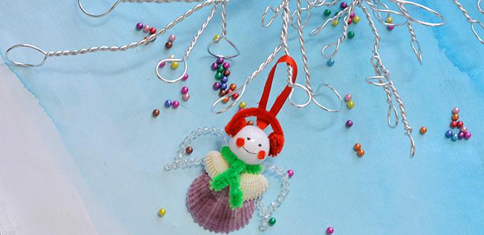 Easy Christmas Hanging Decor - How to Make a Christmas Angel Ornament for Kids