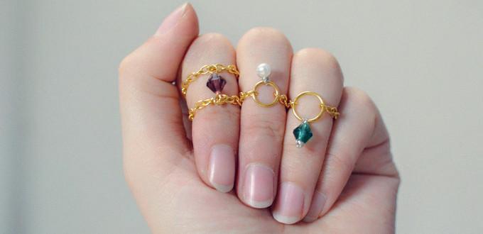  Easy DIY Ring Designs – How to Make Chain Rings for Fashion Girls