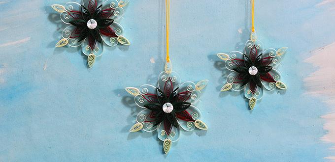 Pandahall’s Tutorial on How to Make Christmas Quilling Paper Snowflakes