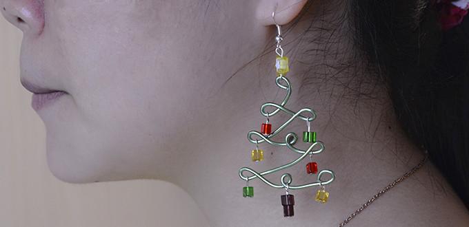  Pandahall Tutorial on How to Make Christmas Tree Earrings