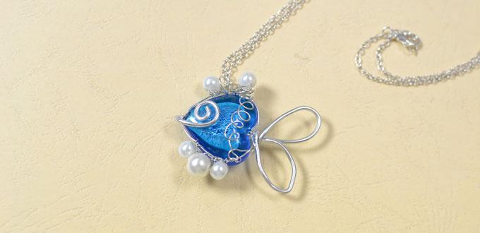 Pandahall Tutorial on Making a Handmade Blue Fish Pendant Necklace