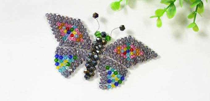 Detailed Instructions on How to Make a Handmade Glass Beaded Butterfly Craft 