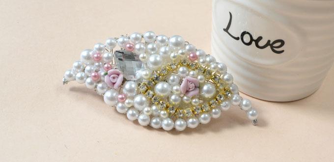 Mother’s Day Gifts-How to Make Leaf Pearl Beads Hair Clips for Women