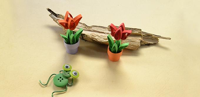 Home Décor Ideas on How to Make Easy Quilling Flowers for Beginners 