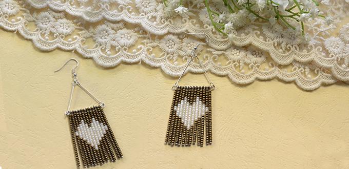 Mother's Day Jewelry Idea- How to Make a Pair of Seed Bead Tassel Earrings 