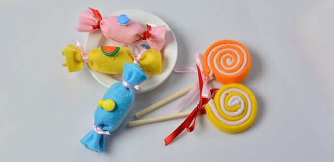 Pandahall Tutorial on How to Make Colorful Felt Candy for Kids 