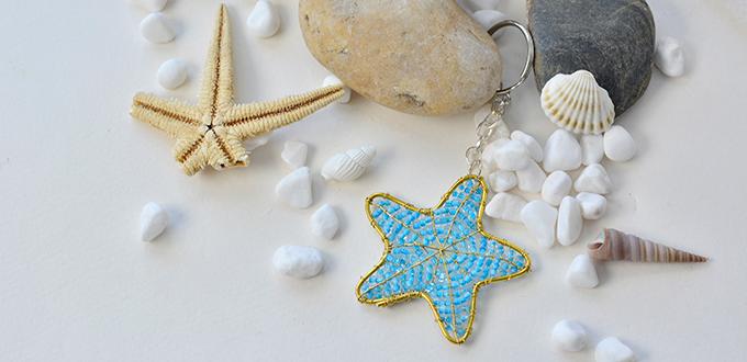 Easy Pandahall Tutorial on How to Make a Wire Star Key Chain Ornament