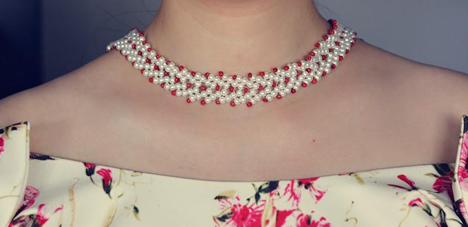Pandahall Tutorial on How to Make Simple Pearl Beads Choker Necklace for Girls