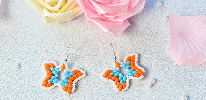 Pandahall Tutorial - How to Make a Pair of 2-Hole Seed Bead Butterfly Earrings