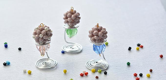 How to Make Wire Wrapped and Beaded Ice Creams for Home Decoration